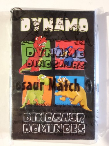 New dynamo dinosaur dominoes - new,